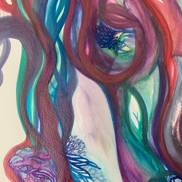 Lovely Star * Watercolor Abstract Painting - Picture 4 of 11